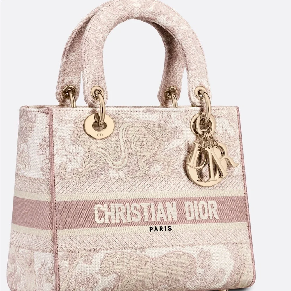 Dior MEDIUM LADY D-LITE BAG
Rose Des Vents Toile SOLD - Picture 6 of 16